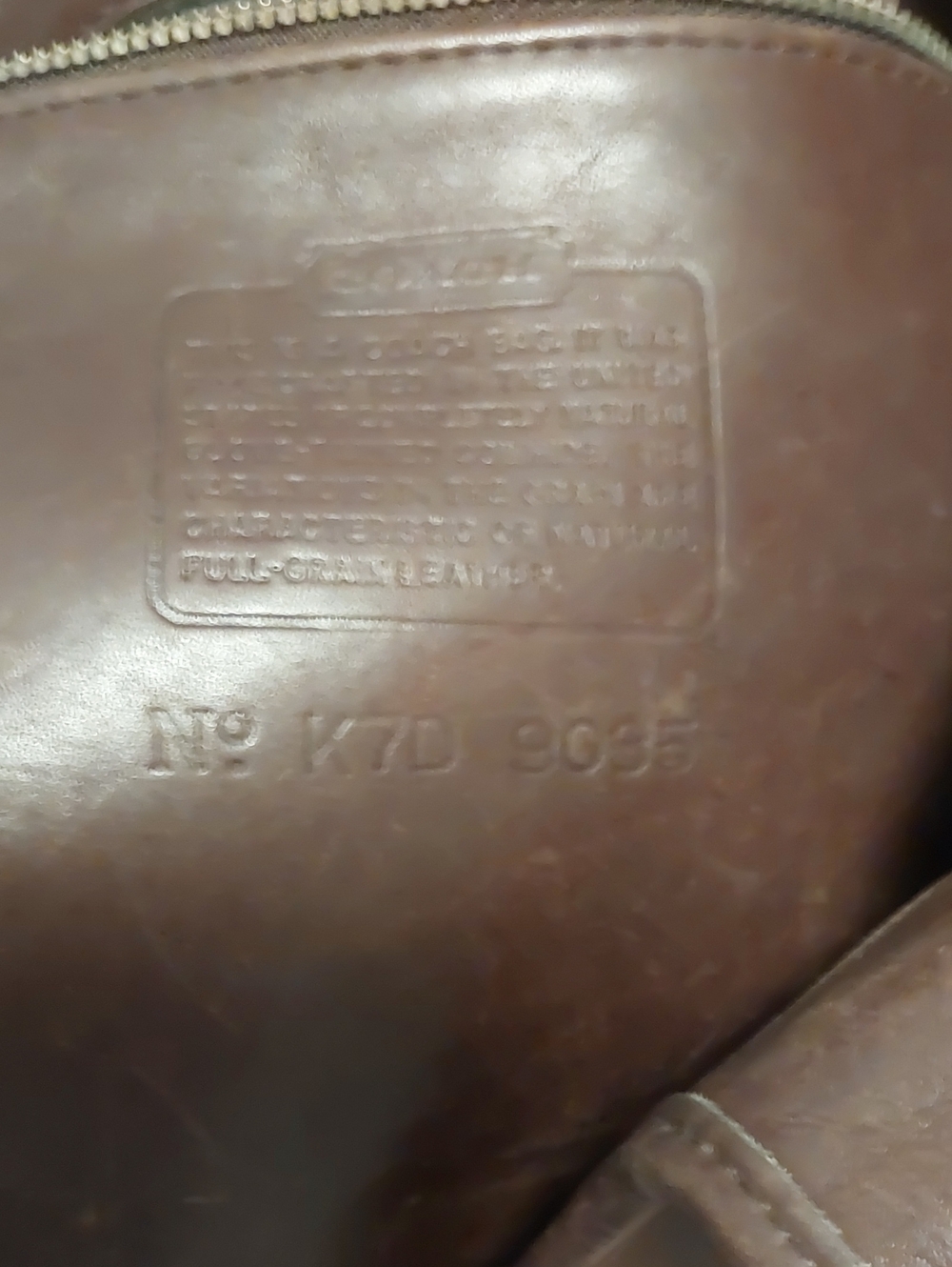 Leather Hobo Bag in Brown